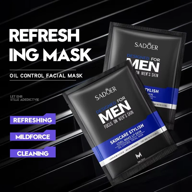 SADOER Men's Oil Control Hydrating  Facial Mask  - 25ml - Image 2