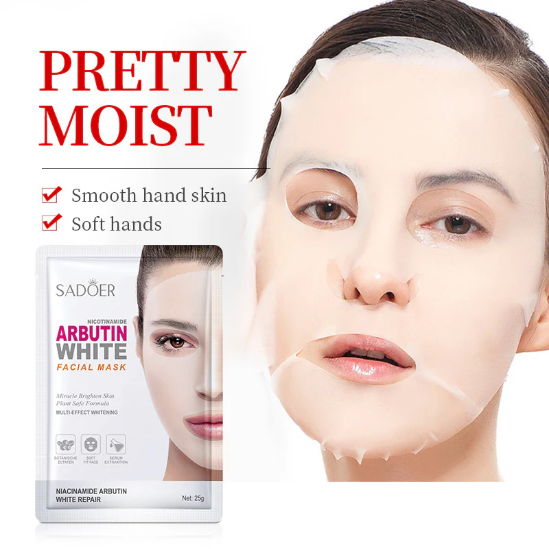 SADOER Nicotinamide Arbutin White Facial Sheet Mask - Image 2