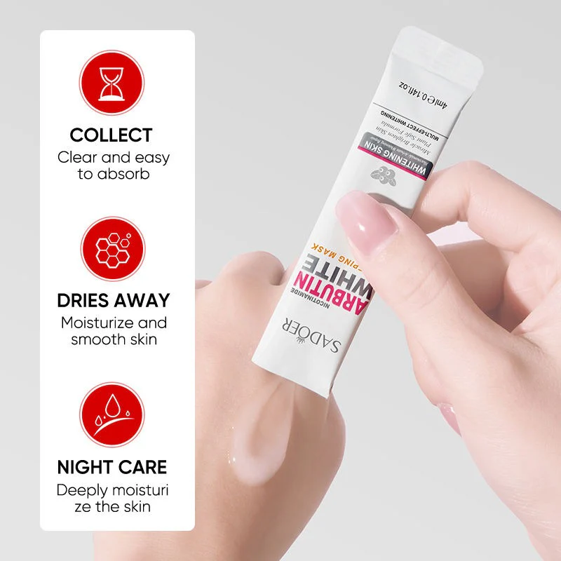 Sadoer Nicotinamide Arbutin White Sleeping Mask 4ml x 20Pcs - Image 5