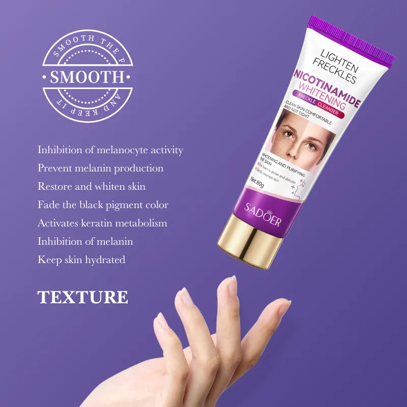 SADOER Nicotinamide Whitening Anti-Freckle Cleanser 80g - Image 3