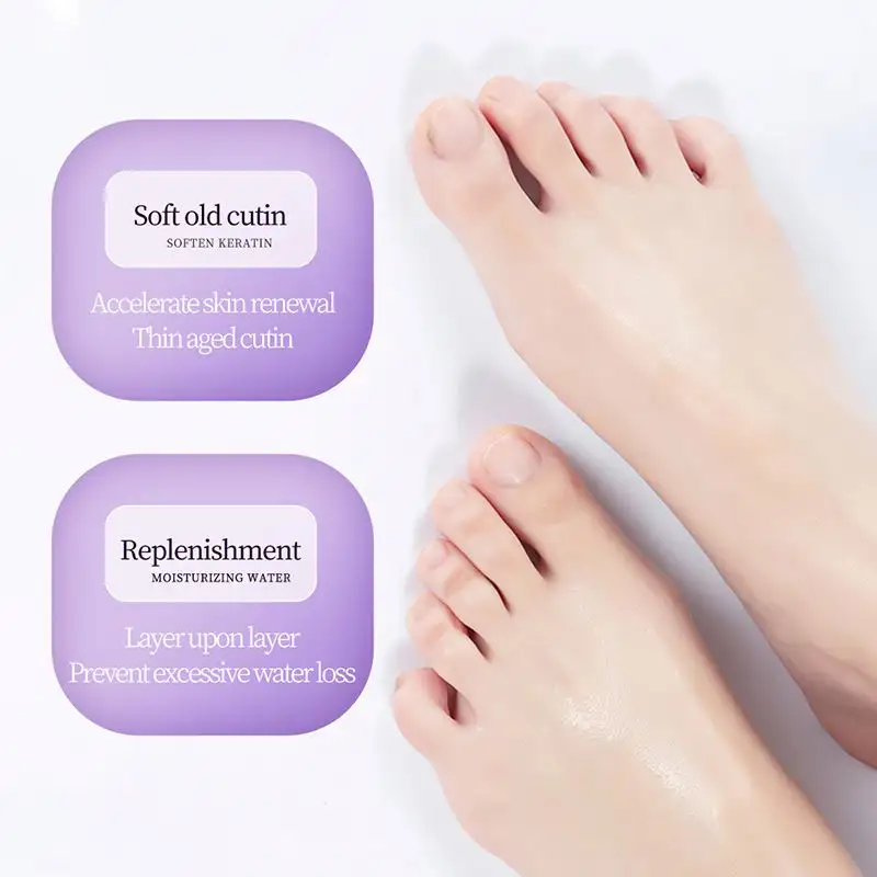 SADOER Pack of 2 Rose Hand Mask & Goat Milk Foot Mask - Image 3