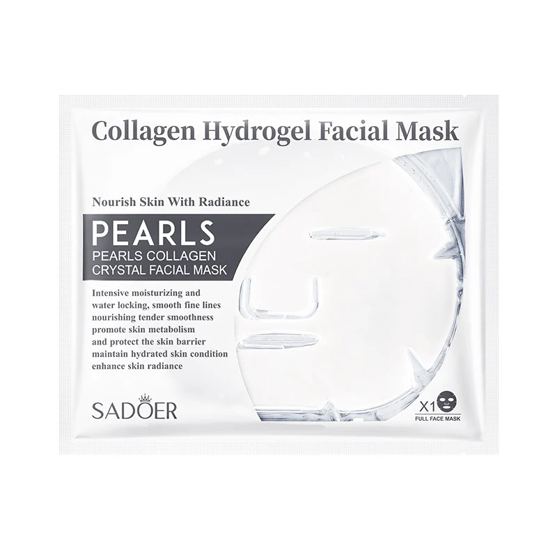 SADOER Pearl Collagen Crystal Facial Mask - Nourishing & Whitening Sheet Mask - 60ml