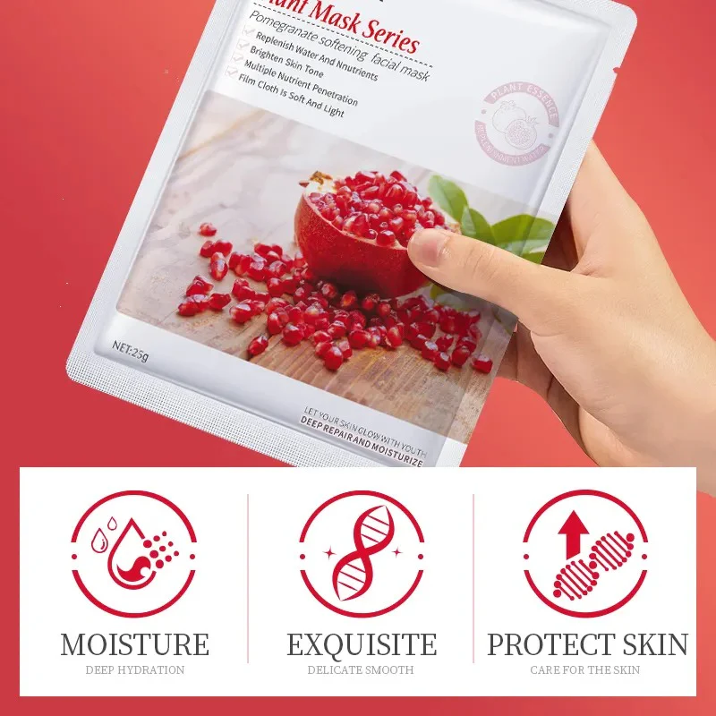 SADOER Pomegranate Softening Face Sheet Mask - Image 3