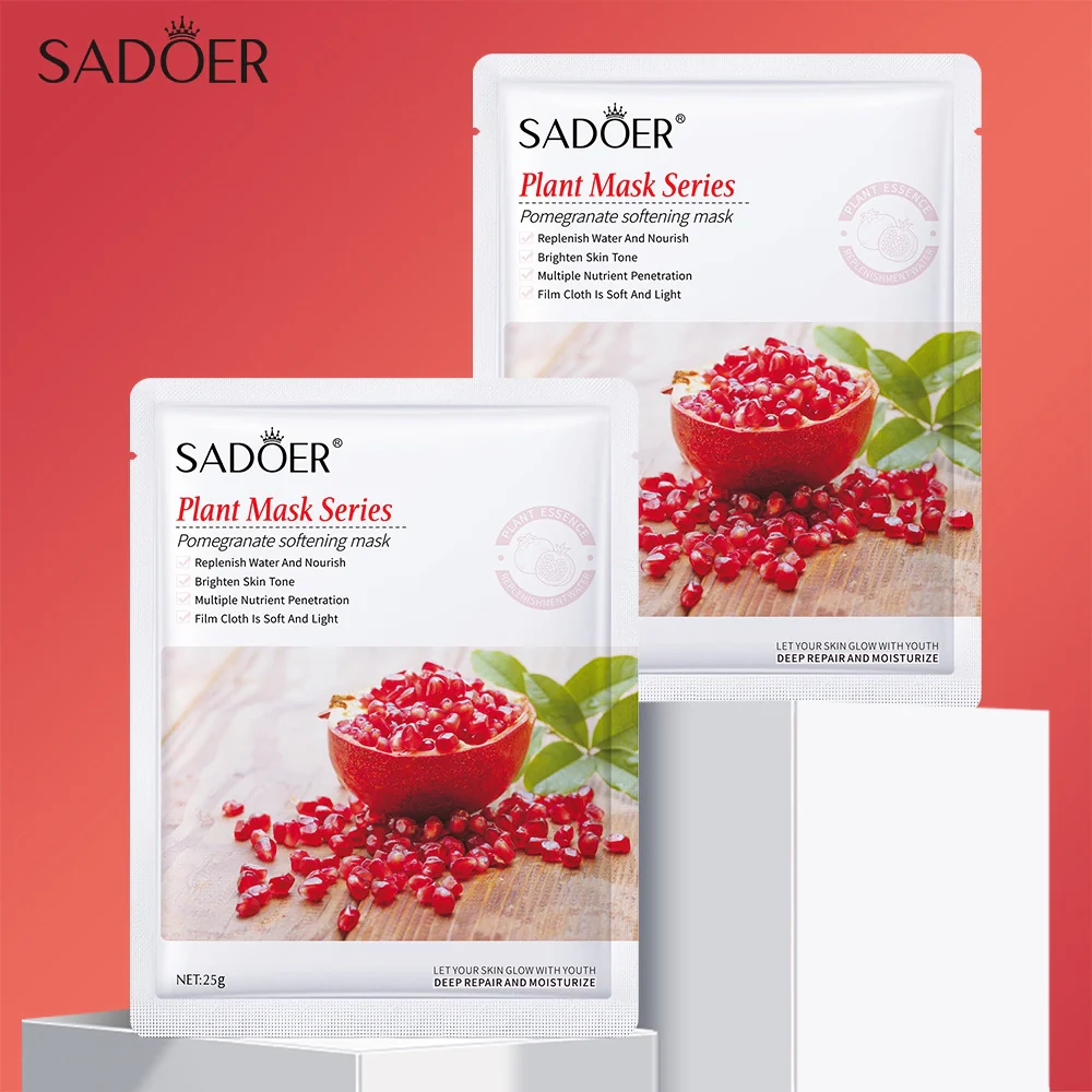 SADOER Pomegranate Softening Face Sheet Mask - Image 4