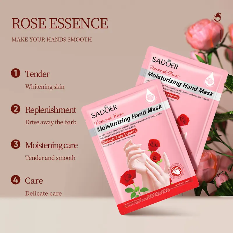 SADOER Damask Rose Moisturizing Hand Mask 35g - Image 3
