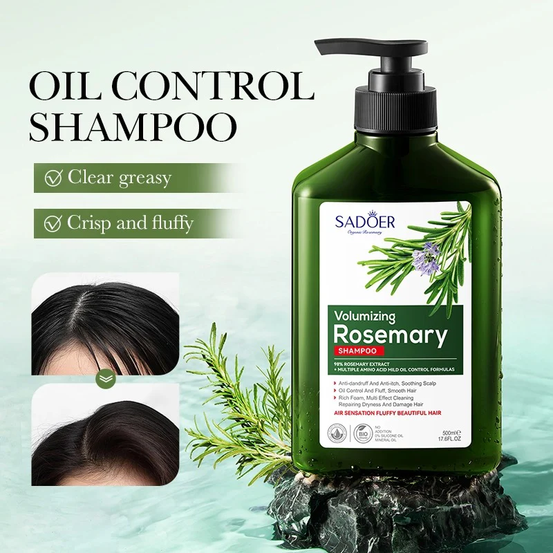 SADOER Rosemary Volumizing Anti-Dandruff Anti-Itch Shampoo 500ml - Image 4
