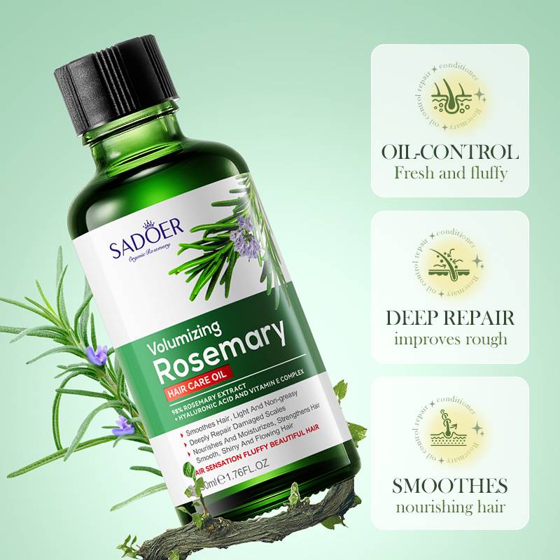 Sadoer Rosemary Volumizing Hair Care Oil 50ML - Image 3