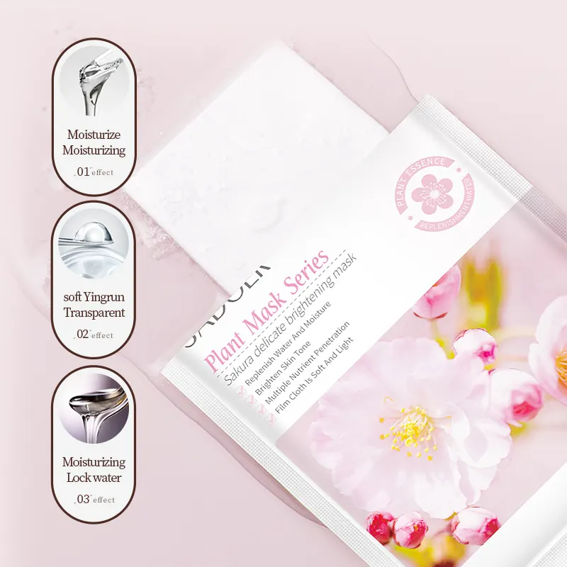 SADOER Sakura Delicate Brightening Face Sheet Mask - Image 2