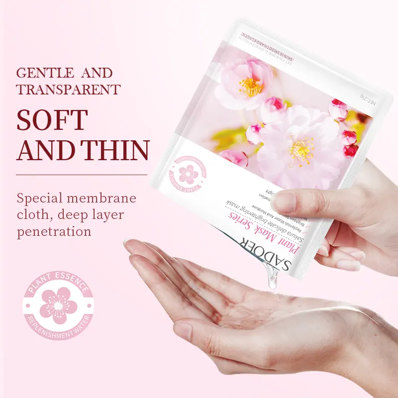 SADOER Sakura Delicate Brightening Face Sheet Mask - Image 3