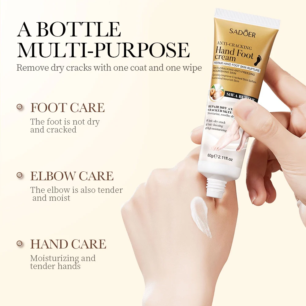 SADOER Shea Butter Anti-Cracking Hand Foot Cream 60gm - Image 3
