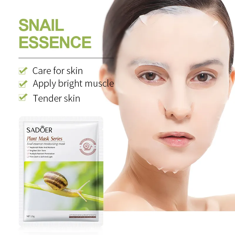 SADOER Snail Essence Moisturizing Face Sheet Mask - Image 3
