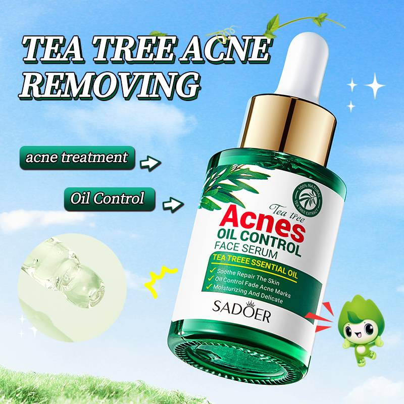 SADOER Tea Tree Serum - Oil Control & Anti-Acne Face Serum - 30ml - Image 3