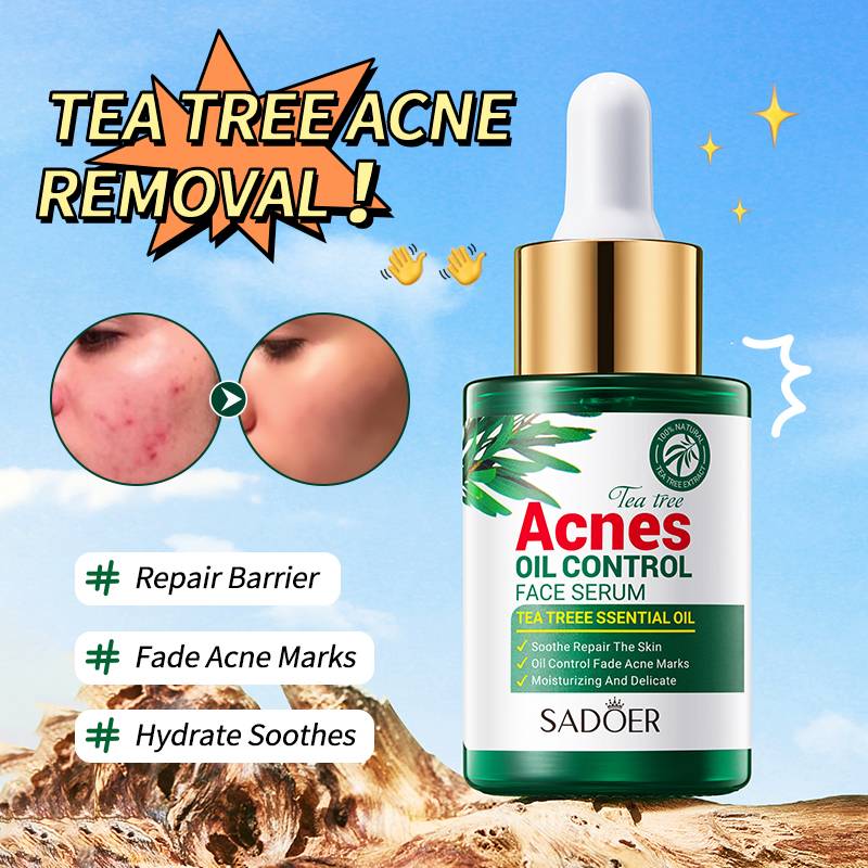SADOER Tea Tree Serum - Oil Control & Anti-Acne Face Serum - 30ml - Image 6
