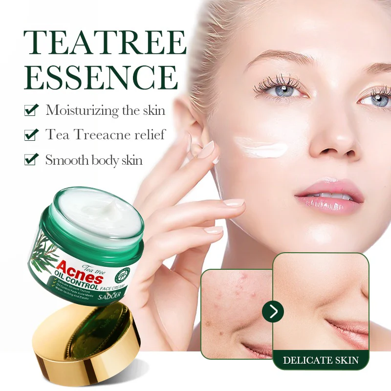 SADOER Tea Tree Acne Oil Control Face Cream 50g - Image 3