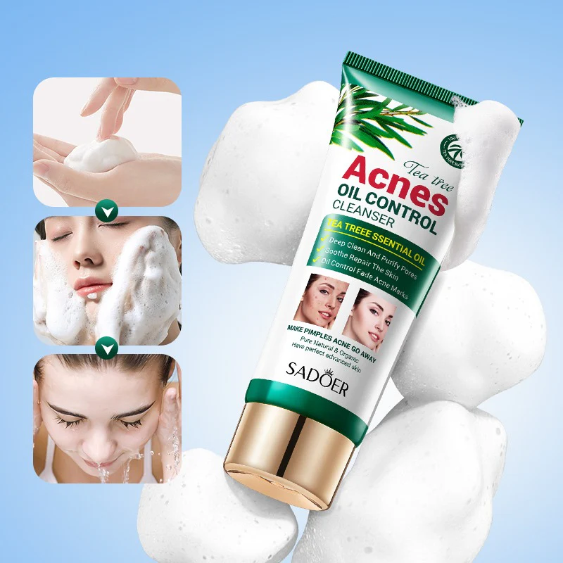 SADOER Tea Tree Acne Oil Control Facial Cleanser 100g - Image 6