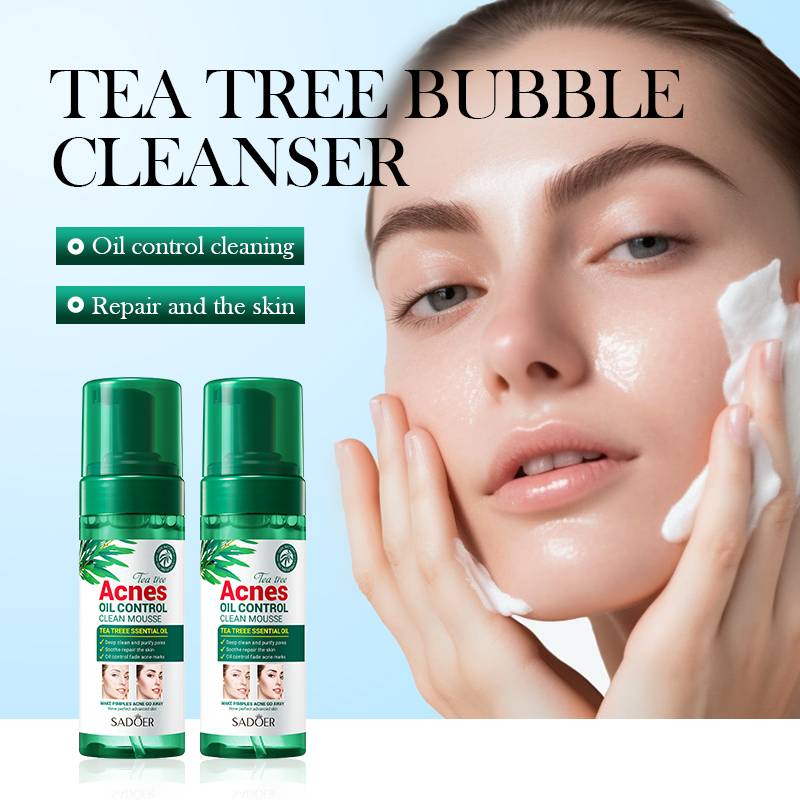 SADOER Tea Tree Acne Clean Mousse - Oil Control Foam Cleanser - 150g - Image 2