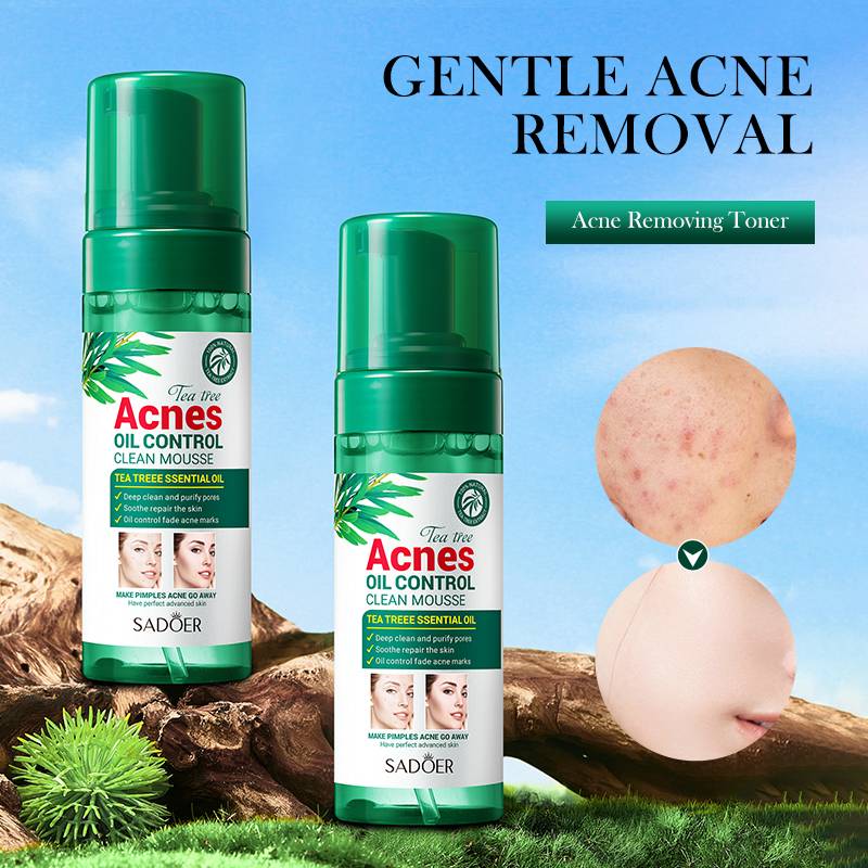 SADOER Tea Tree Acne Clean Mousse - Oil Control Foam Cleanser - 150g - Image 3