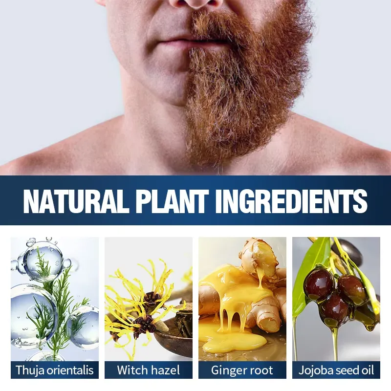 SADOER Thick Beard Nursing Oil - Natural Plant Extract Multi-Nourishing - 55ml - Image 4