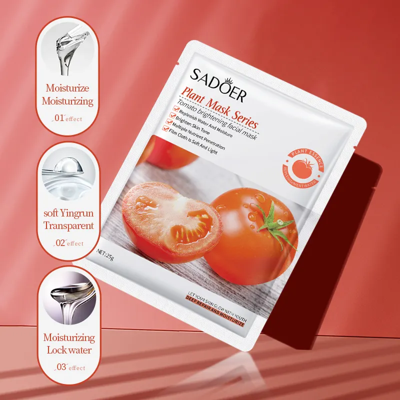 SADOER Tomato Brightening Face Sheet Mask - Image 3