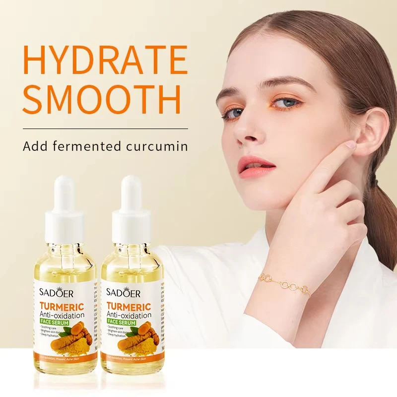 SADOER Turmeric Anti-Oxidation Face Serum for Brighten Skin- 30ml - Image 4