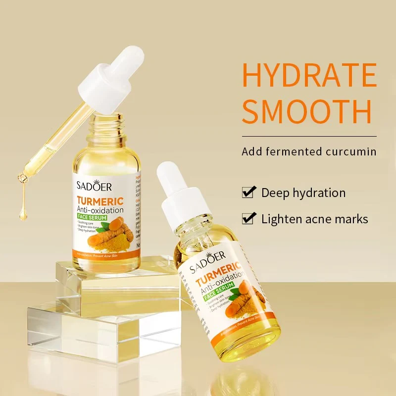 SADOER Turmeric Anti-Oxidation Face Serum for Brighten Skin- 30ml - Image 5