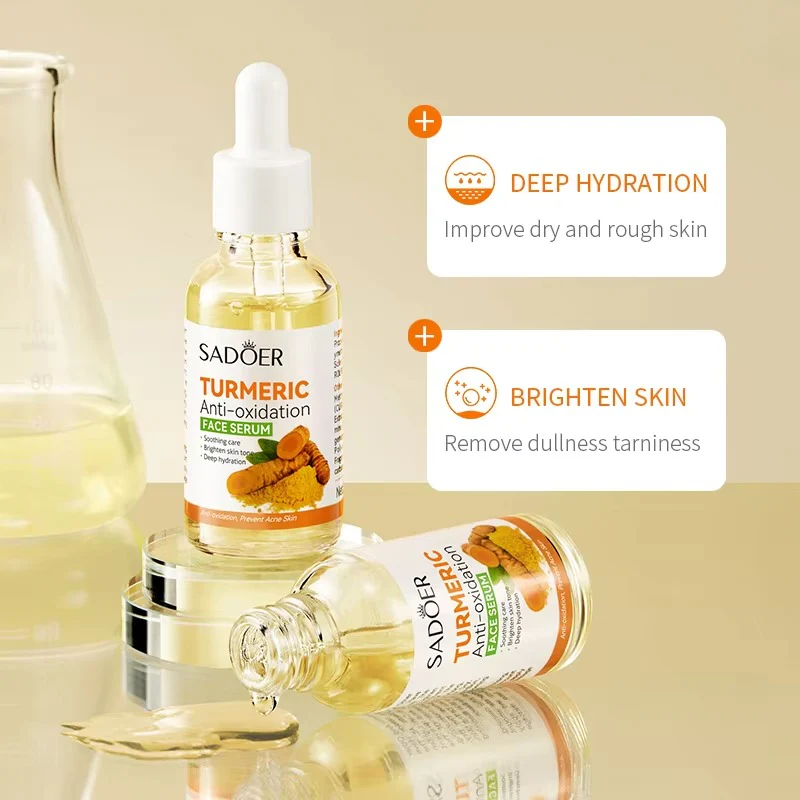 SADOER Turmeric Anti-Oxidation Face Serum for Brighten Skin- 30ml - Image 6
