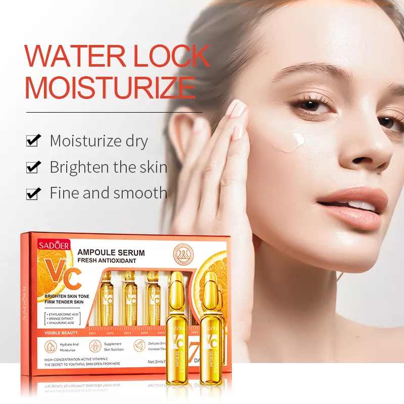 Sadoer VC Whitening Anti-Wrinkle Ampoule Face Serum 7Pcs - Image 3