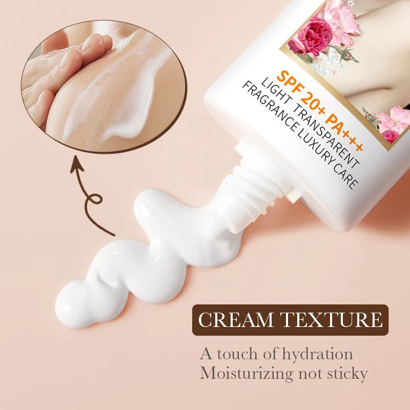 SADOER Vitamin C Sunscreen Body Cream SPF 20+ - 100g - Image 4