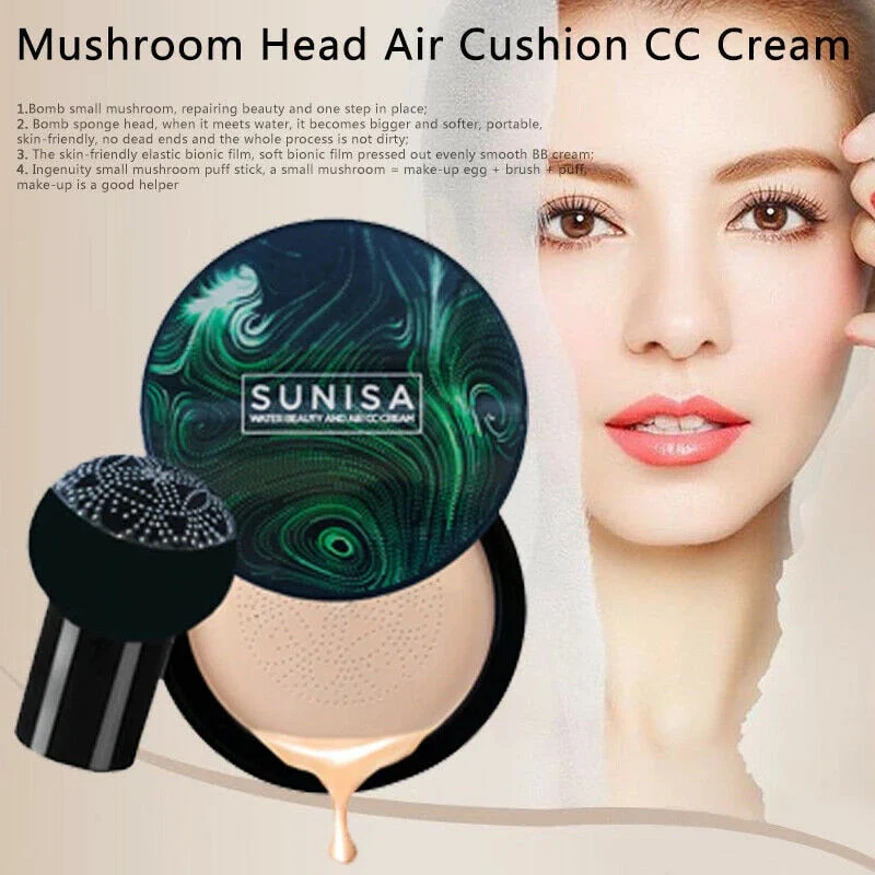 SUNISA Air Cushion CC Cream Foundation SPF20 – Water Beauty Air Pad 20g - Image 5