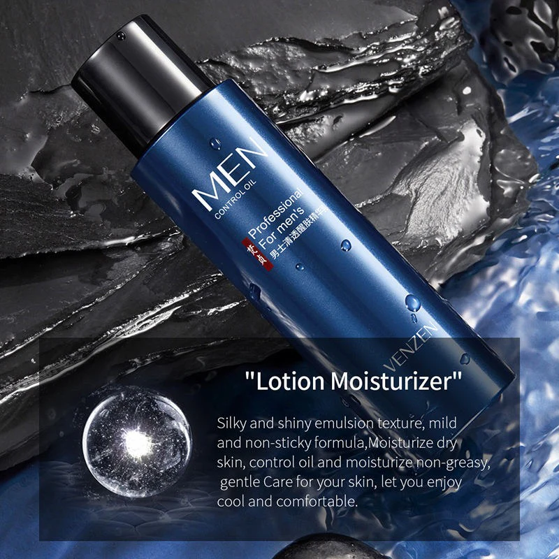 VEZE Men's 3-in-1 Skincare Gift Set - Oil Control Cleanser, Toner & Lotion - Image 6