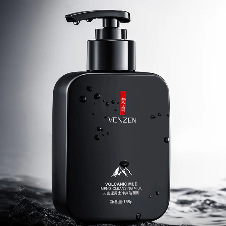 VEZE Men's Volcanic Mud Face Wash - Oil Control & Deep Cleansing - 168g - Image 5