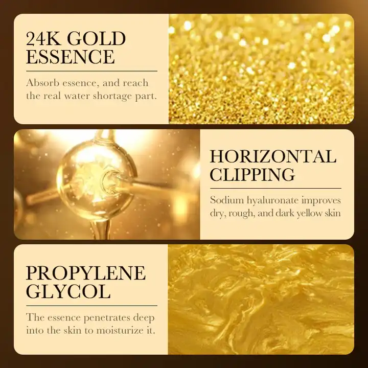 ZOZU 24K Gold Serum - Hyaluronic Acid Moist Repair Essence - 30ml - Image 4
