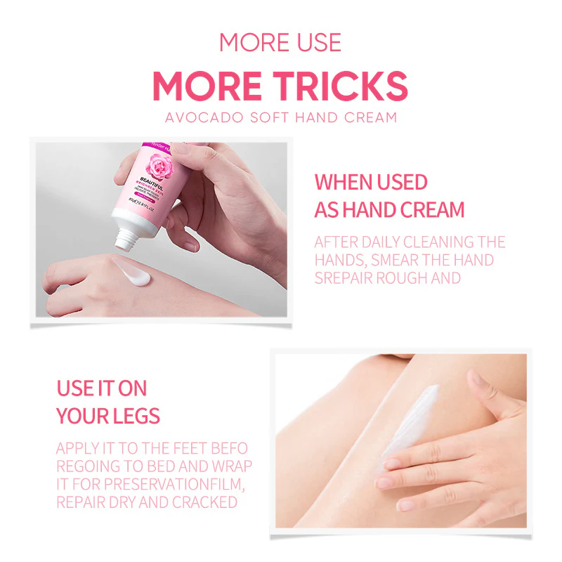 ZOZU Rose Moisturizing Soft Hand Cream 80g - Image 4